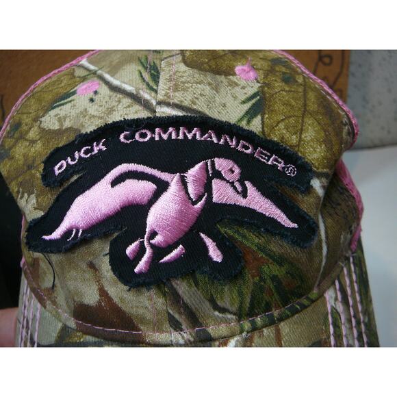 Women's Camo Duck Commander Ball Cap Adjustable Pre-owned Hat - Picture 3 of 5